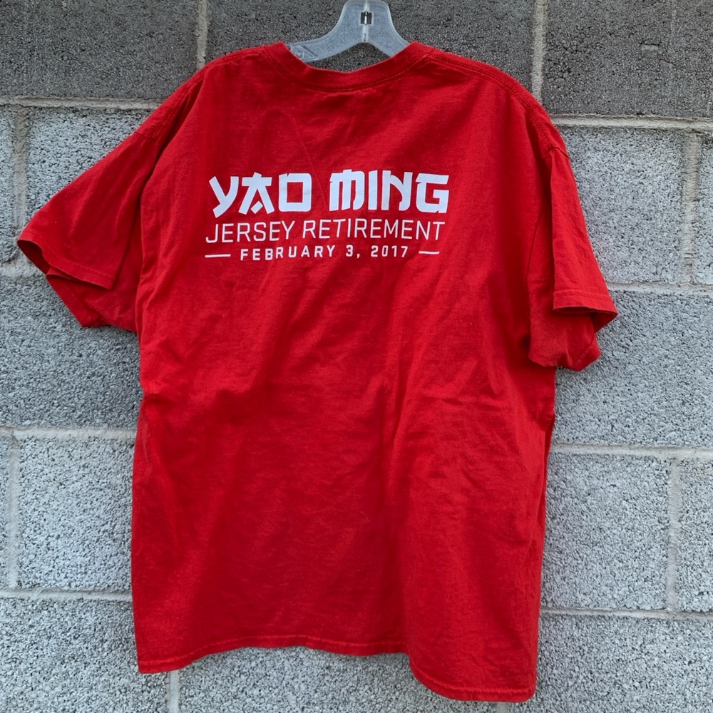 Yao Ming Jersey Retirement T-Shirt XL Houston Rockets 2/3/2017 Memorabilia NBA*